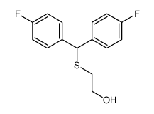 2-[bis(4-fluorophenyl)methylsulfanyl]ethanol Structure