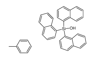 Tri-naphthalen-1-yl-silanol; compound with toluene Structure