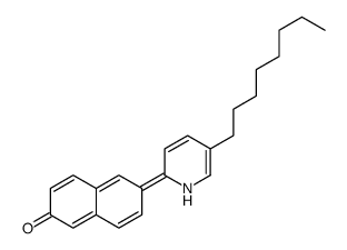 6-(5-octyl-1H-pyridin-2-ylidene)naphthalen-2-one Structure