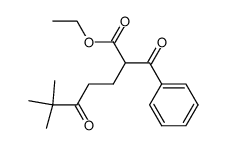 ethyl 2-benzoyl-6,6-dimethyl-5-oxoheptanoate结构式