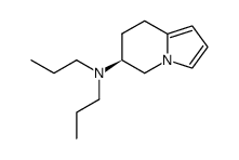 (6S)-N,N-dipropyl-5,6,7,8-tetrahydroindolizin-6-amine结构式