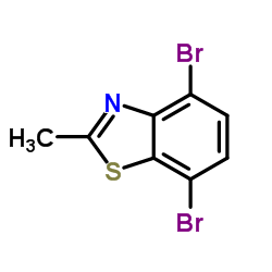 4,7-Dibromo-2-methyl-1,3-benzothiazole结构式