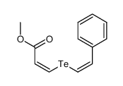 (Z)-3-((Z)-Styryltellanyl)-acrylic acid methyl ester Structure