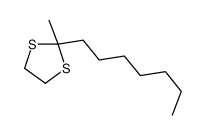 2-heptyl-2-methyl-1,3-dithiolane结构式