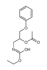 [1-(ethoxycarbonylamino)-3-phenoxypropan-2-yl] acetate Structure