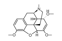 4,5α-epoxy-3,6,8ξ-trimethoxy-17-methyl-morphin-6-ene结构式