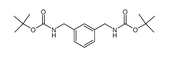 1,3-Bis(tert-butyloxycarbonylaminomethyl)benzol结构式
