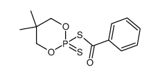benzoyl 2-(5,5-dimethyl-2-thiono-1,3,2-dioxaphosphorinanyl)sulfide Structure