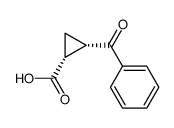 cis-2-benzoyl-cyclopropanecarboxylic acid Structure