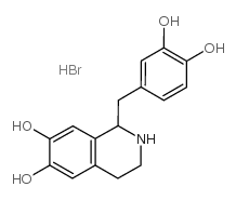 6,7-Isoquinolinediol,1-[(3,4-dihydroxyphenyl)methyl]-1,2,3,4-tetrahydro-, hydrobromide (1:1) picture