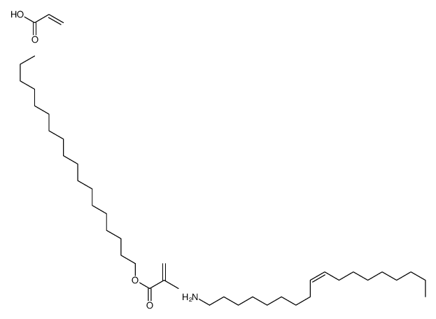 (Z)-octadec-9-en-1-amine,octadecyl 2-methylprop-2-enoate,prop-2-enoic acid Structure