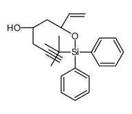 (4R,6S)-6-[tert-butyl(diphenyl)silyl]oxyoct-7-en-1-yn-4-ol Structure