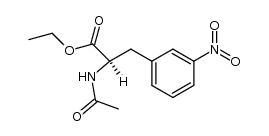 D-N-acetyl-3-nitrophenylalanine ethyl ester结构式