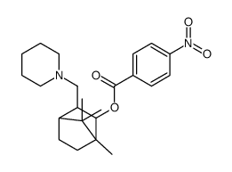 [4,7,7-trimethyl-2-(piperidin-1-ylmethyl)-3-bicyclo[2.2.1]heptanyl] 4-nitrobenzoate Structure