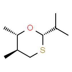 1,3-Oxathiane,5,6-dimethyl-2-(1-methylethyl)-,(2alpha,5bta,6alpha)-(9CI)结构式