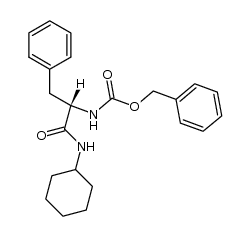 N-benzyloxycarbonyl-L-phenylalanine cyclohexylamide Structure