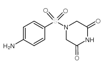 4-[(4-氨基苯基)磺酰基]哌嗪-2,6-二酮结构式