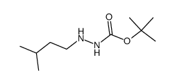 Hydrazinecarboxylic acid, 2-(3-methylbutyl)-, 1,1-dimethylethyl ester (9CI) Structure