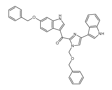 (6-benzyloxy-1H-indol-3-yl)-[1-benzyloxymethyl-4-(1H-indol-3-yl)-1H-imidazol-2-yl]-methanone结构式