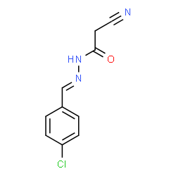 N'-[(4-CHLOROPHENYL)METHYLENE]-2-CYANOACETOHYDRAZIDE结构式