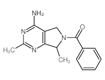 Methanone,(4-amino-5,7-dihydro-2,7-dimethyl-6H-pyrrolo[3,4-d]pyrimidin-6-yl)phenyl- Structure