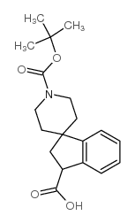 4'-N-BOC-SPIRO-INDANE-PIPERIDINE-3-CARBOXYLIC ACID Structure