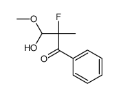 1-Propanone, 2-fluoro-3-hydroxy-3-methoxy-2-methyl-1-phenyl- (9CI)结构式