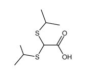 diisopropylthioacetic acid Structure