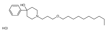 1-(3-decoxypropyl)-4-phenylpiperidin-4-ol,hydrochloride Structure