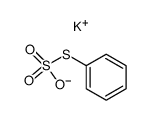 thiosulfuric acid S-phenyl ester, potassium-salt Structure