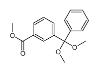 methyl 3-[dimethoxy(phenyl)methyl]benzoate结构式