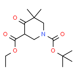 1-Tert-Butyl 3-Ethyl 5,5-Dimethyl-4-Oxopiperidine-1,3-Dicarboxylate structure