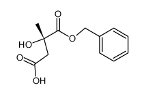 1-benzyl hydrogen 2-hydroxy-2-methylbutanedioate结构式