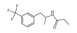 N-[1-Methyl-2-[3-(trifluoromethyl)phenyl]ethyl]propionamide Structure