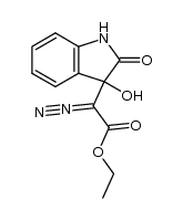 ethyl diazo(3-hydroxy-2-oxo-2,3-dihydro-1H-indol-3-yl)acetate Structure