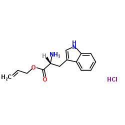 (R)-2-AMINO-3-(1H-INDOL-3-YL)-PROPIONIC ACID ALLYL ESTER HCL结构式