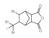5-bromo-6-[dibromo(fluoro)methyl]hexahydro-4,7-methano-2-benzofuran-1,3-dione Structure