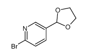 2-溴-5-(1,3-二氧杂烷-2-基)吡啶结构式