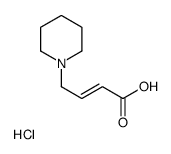 (2E)-4-(1-Piperidinyl]-2-butenoic acid hydrochloride structure