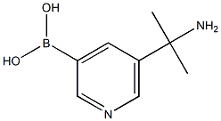 (5-(2-aminopropan-2-yl)pyridin-3-yl)boronic acid Structure