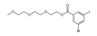 2-[2-(2-methoxyethoxy)ethoxy]ethyl 5-bromo-3-iodo-benzoate Structure