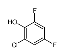 2-氯-4,6-二氟苯酚结构式