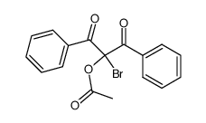 2-acetoxy-2-bromo-1,3-diphenyl-propane-1,3-dione Structure