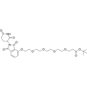 Thalidomide-O-PEG4-Boc结构式