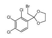 2-(bromomethyl)-2-(2,3,4-trichlorophenyl)-1,3-dioxolane结构式
