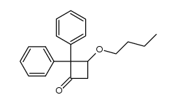 3-Butyloxy-2,2-diphenyl-cyclobutanon-(1) Structure