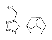 1H-Tetrazole,5-ethyl-1-tricyclo[3.3.1.13,7]dec-1-yl- structure