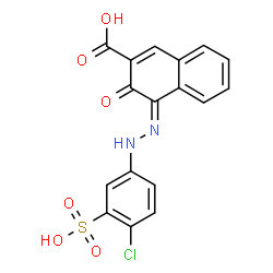 4-[(4-chloro-3-sulphophenyl)azo]-3-hydroxy-2-naphthoic acid Structure