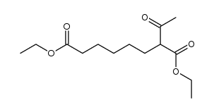 2-acetyl-octanedioic acid diethyl ester Structure