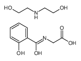 N-(2-hydroxybenzoyl)glycine, compound with 2,2'-iminobis(ethanol) (1:1) picture